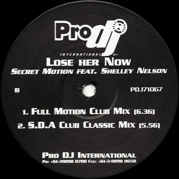 Album cover for Lose Her Now by Secret Motion Feat. Shelley Nelson