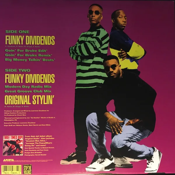 Album cover for Funky Dividends by Three Times Dope