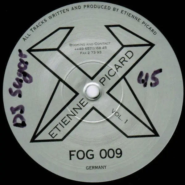 Etienne Picard - Vol. 1, Electronic, Hard Trance, 1996 - Fog Area Records, Germany, Vinyl 1x 12", 45 RPM