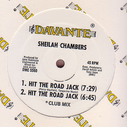 Sheilah Chambers - Hit The Road Jack, Electronic, Funk / Soul, Disco, Electro, Hi NRG, 1986 - Davante, US, Vinyl 1x 12", 45 R