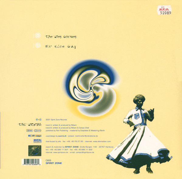 Zorba - Zen Garden - 2001 - Progressive Trance, Psy-Trance - Spirit Zone Recordings - Vinyl 1x 12", 45 RPM