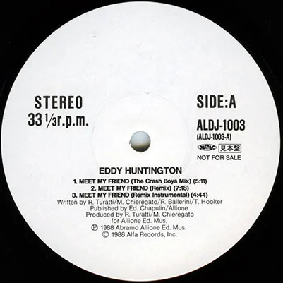 Album cover for Meet My Friend (Remix) / Let The Night The Blame (Remix) by Eddy Huntington / Lorraine McKane