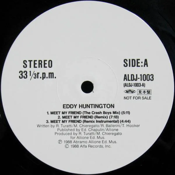 Album cover for Meet My Friend (Remix) / Let The Night The Blame (Remix) by Eddy Huntington / Lorraine McKane