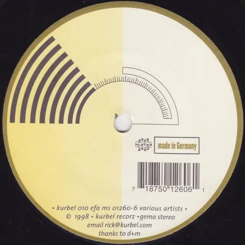 Various - Various Artists, Electronic, Techno, 1998 - Kurbel, Germany, Vinyl 1x 12"