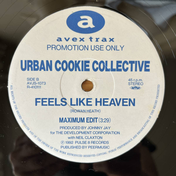 Urban Cookie Collective - The Key, The Secret, Electronic, House, 1994 - Avex Trax, Japan, Vinyl 1x 12", 45 RPM, Promo