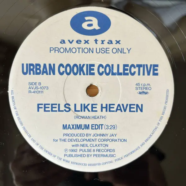 Urban Cookie Collective - The Key, The Secret, Electronic, House, 1994 - Avex Trax, Japan, Vinyl 1x 12", 45 RPM, Promo