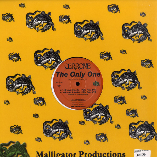 Cerrone - The Only One (Remixed By Groove Armada) - 2003 - Deep House, Garage House, House - Malligator - Vinyl 1x 12"