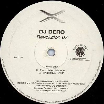 Album cover for Revolution 07 by DJ Dero