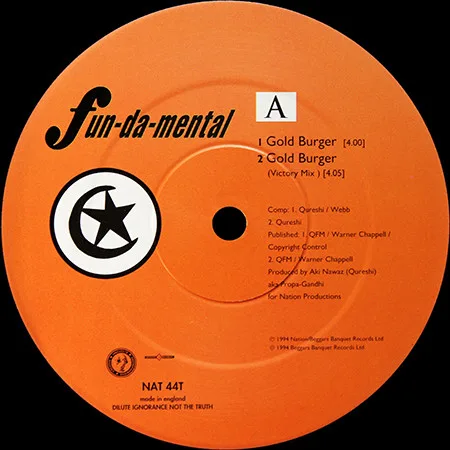 Album cover for Gold Burger by Fun-Da-Mental