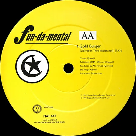 Album cover for Gold Burger by Fun-Da-Mental