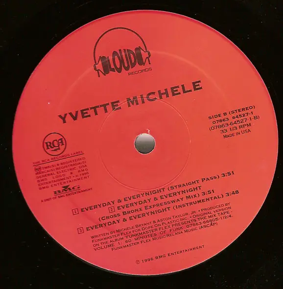 Yvette Michele - Everyday & Everynight (Remix), Funk / Soul, Hip Hop, Contemporary R&B, 1996 - Loud Records, RCA, US, Vinyl 1
