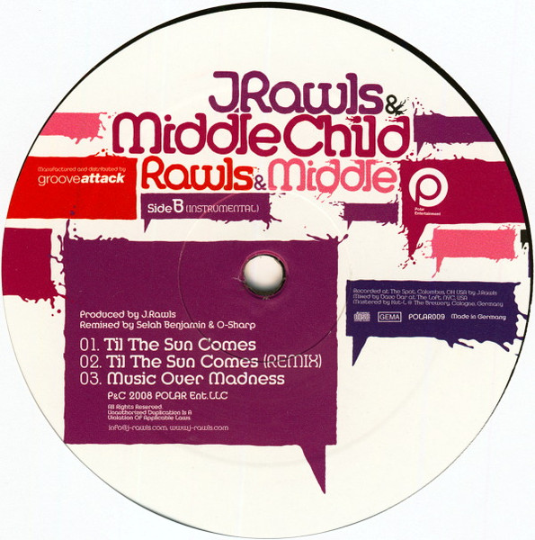 J. Rawls & Middle Child - Til The Sun Comes, Funk / Soul, Hip Hop, Contemporary R&B, Neo Soul, 2008 - Polar Entertainment, Eu