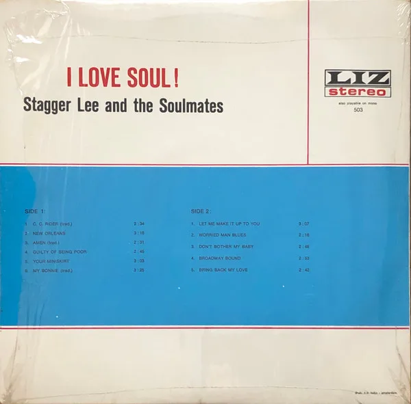 Album cover for I Love Soul! by Stagger Lee (2) And Soulmates (4), The