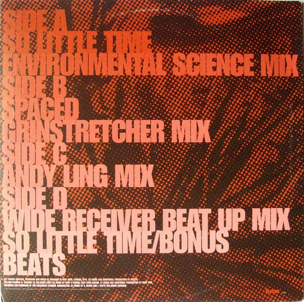 Arkarna - So Little Time, Electronic, Breakbeat, Progressive House, 1997 - Fume, WEA, UK, Vinyl 2x 12", Promo, 33 ⅓ RPM