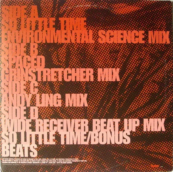 Arkarna - So Little Time, Electronic, Breakbeat, Progressive House, 1997 - Fume, WEA, UK, Vinyl 2x 12", Promo, 33 ⅓ RPM