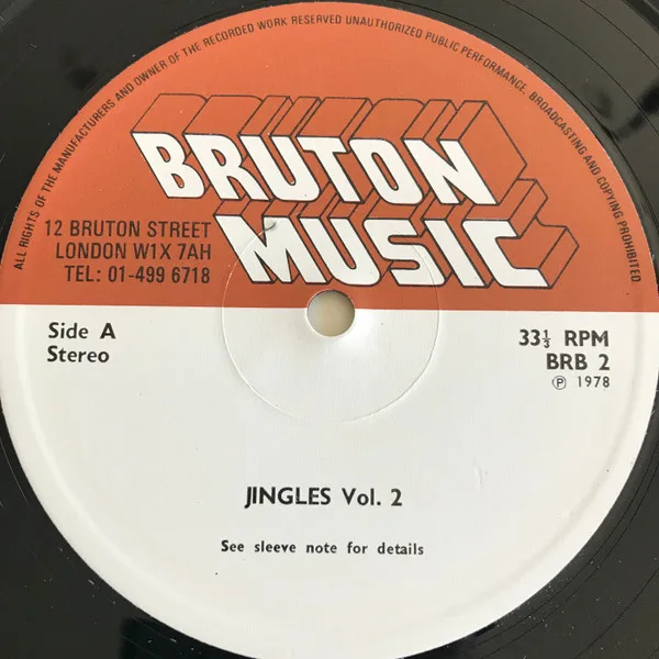 Album cover for Jingles Volume Two by Various