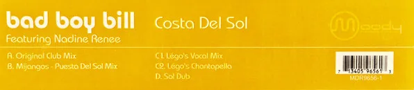 Album cover for Costa Del Sol by Bad Boy Bill Feat. Nadine Renée