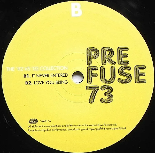 Album cover for The '92 Vs '02 Collection by Prefuse 73