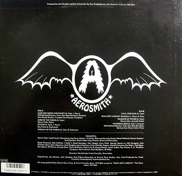 Aerosmith - Get Your Wings, Rock, Classic Rock, Hard Rock, 1986 - CBS/Sony, Japan, Vinyl 1x LP, Album, Reissue, Stereo