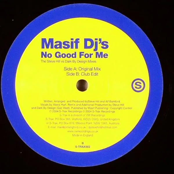 No Good For Me (The Steve Hill Vs Dark By Design Mixes)