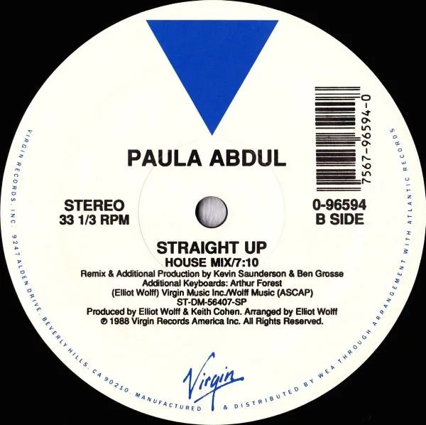 Album cover for Straight Up by Paula Abdul