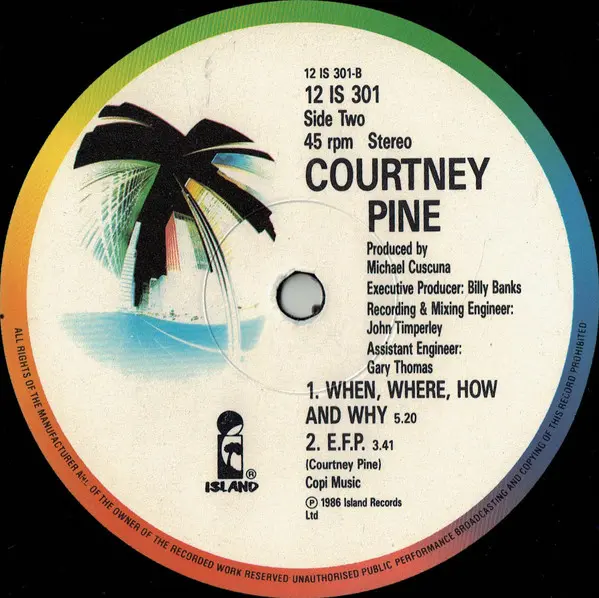 Courtney Pine - Children Of The Ghetto, Jazz, Contemporary Jazz, Post Bop, 1986 - Island Records, UK, Vinyl 1x 12", 45 RPM, S