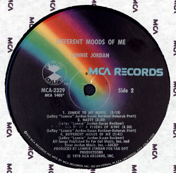 Lonnie Jordan - Different Moods Of Me, Funk / Soul, Jazz, Latin, Jazz-Funk, Jazz-Rock, Latin Jazz, 1978 - MCA Records, US, Vi