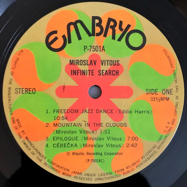 Album cover for Infinite Search by Miroslav Vitous