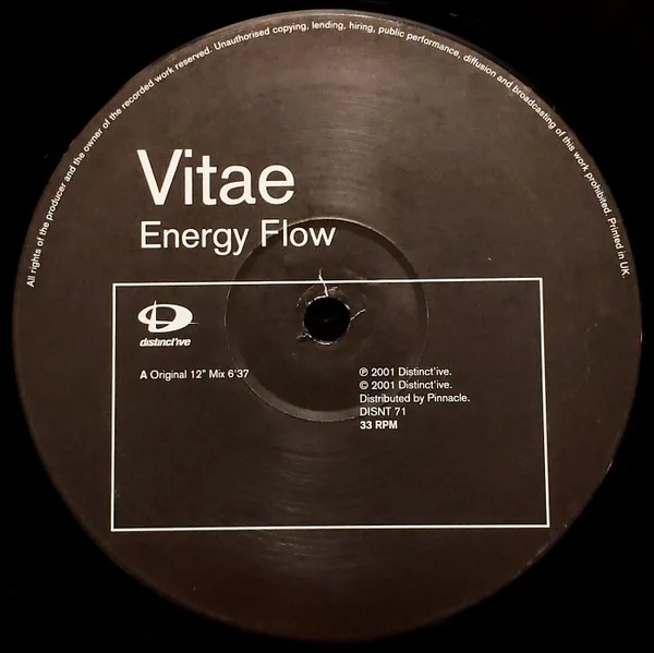Album cover for Energy Flow by Vitae