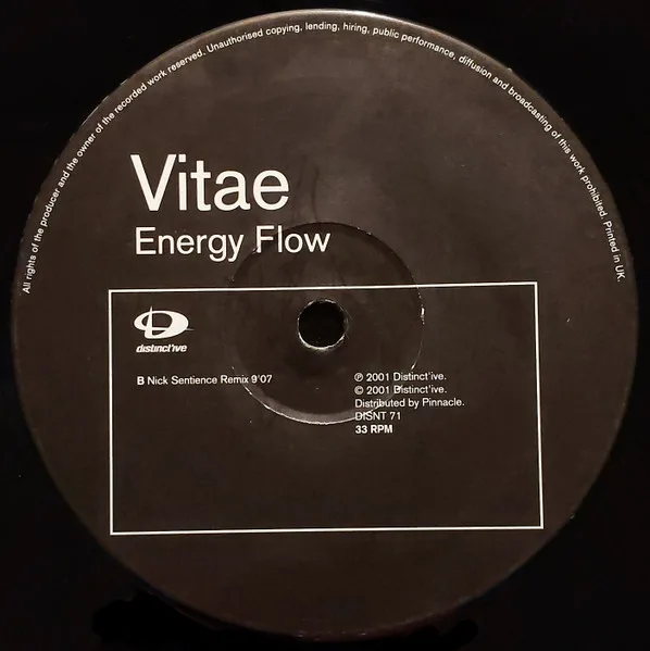 Album cover for Energy Flow by Vitae