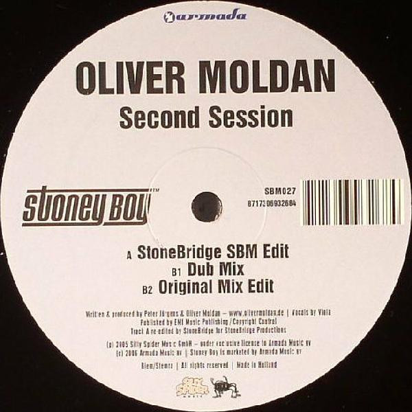 Oliver Moldan - Second Session, Electronic, House, 2006 - Stoney Boy Music, Netherlands, Vinyl 1x 12"