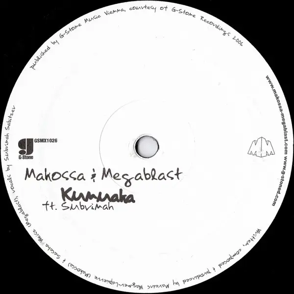 Makossa & Megablast - Like A Rocket / Kunuaka, Electronic, Future Jazz, House, 2006 - G-Stone Recordings, Austria, Vinyl 1x 1