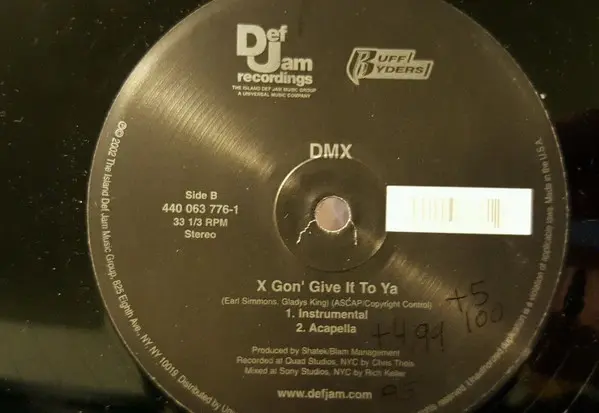 DMX - X Gon' Give It To Ya, Hip Hop, Crunk, Hardcore Hip-Hop, 2002 - Def Jam Recordings, Ruff Ryders, US, Vinyl 1x 12", 33 ⅓ 