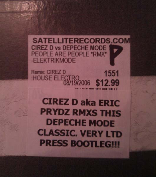 Depeche Mode - People Are People (Unreleased "Jack" Mixes), Electronic, House, 2006 - Not On Label (Depeche Mode), Vinyl 1x 1