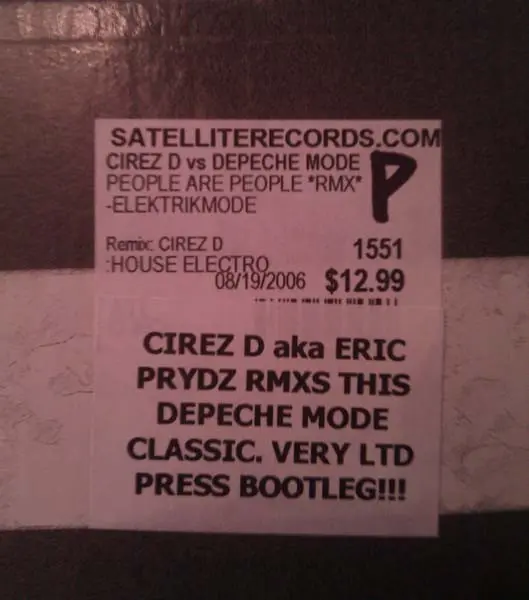 Depeche Mode - People Are People (Unreleased "Jack" Mixes), Electronic, House, 2006 - Not On Label (Depeche Mode), Vinyl 1x 1