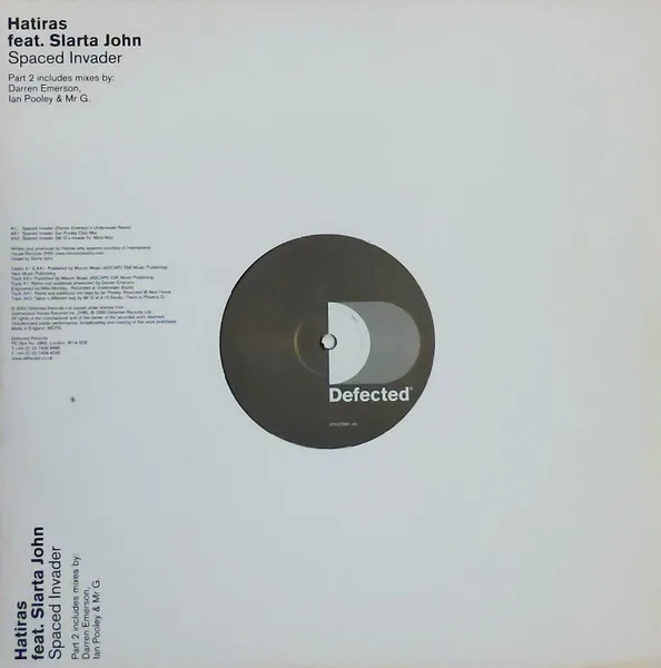 Album cover for Spaced Invader (Part 2) by Hatiras Feat. Slarta John