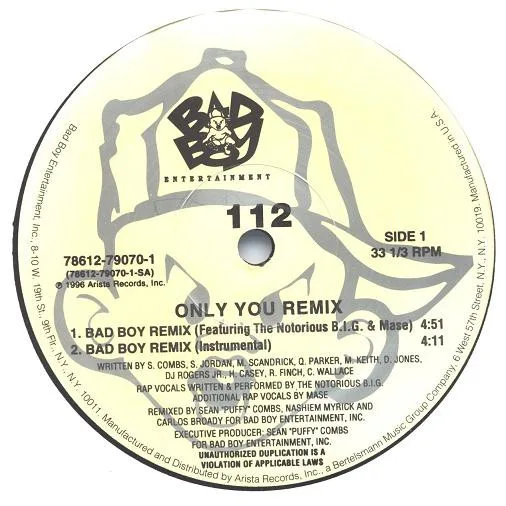Album cover for Only You (Remix) by 112