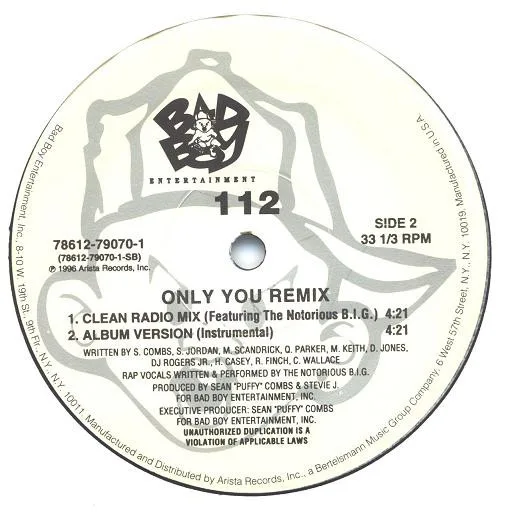 Album cover for Only You (Remix) by 112