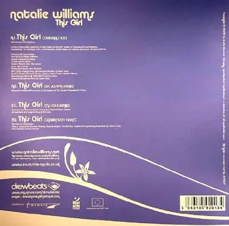 Natalie Williams - This Girl, Electronic, Funk / Soul, Garage House, Jazzdance, Soul, 2006 - East Side Records (2), UK, Vinyl