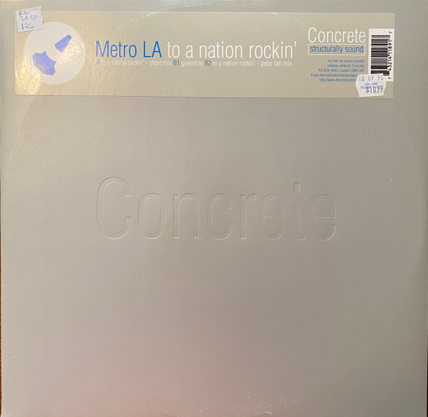 Metro L.A. - To A Nation Rockin', Electronic, Acid, Big Beat, Breaks, 1996 - Concrete, UK, Vinyl 1x 12", 33 ⅓ RPM
