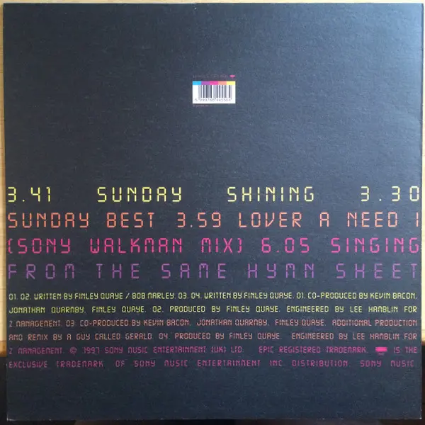 Album cover for Sunday Shining by Finley Quaye