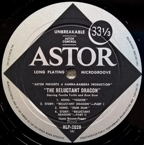 Album cover for The Reluctant Dragon by Bill Thompson (4) and Daws Butler