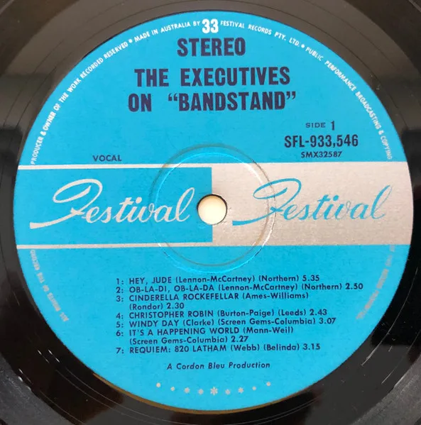 Album cover for On "Bandstand" by Executives (3), The