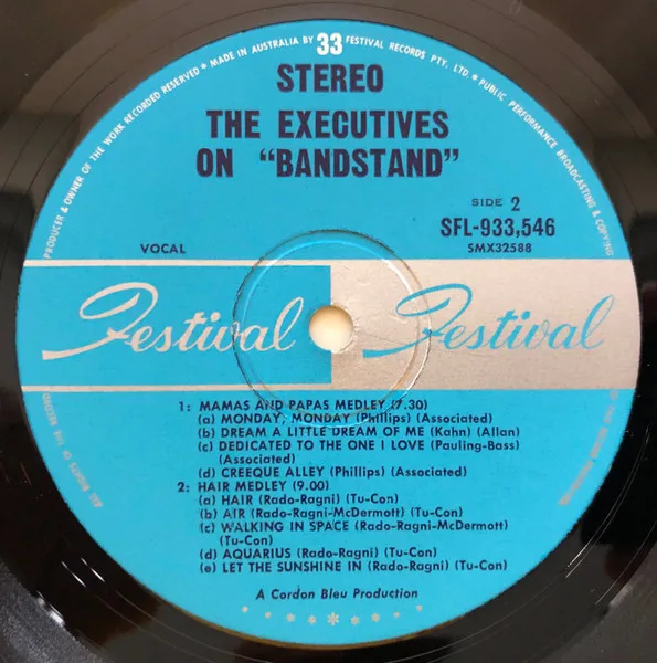 Album cover for On "Bandstand" by Executives (3), The
