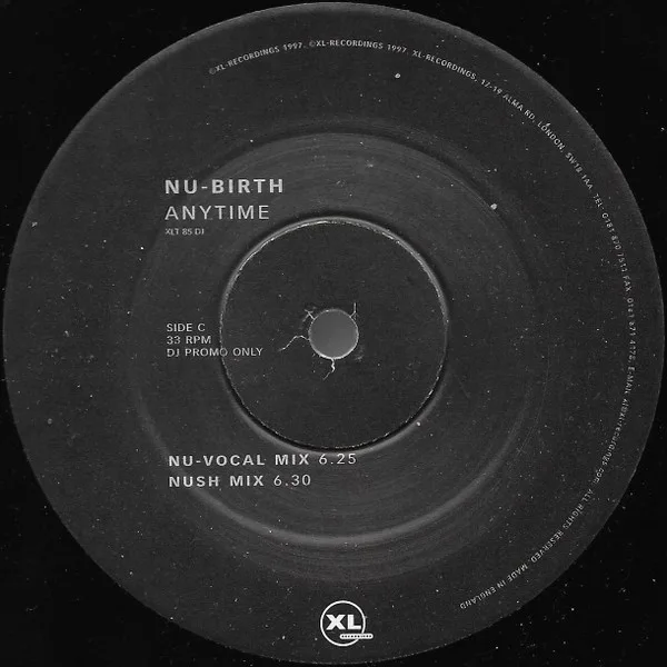 Album cover for Anytime by Nu-Birth