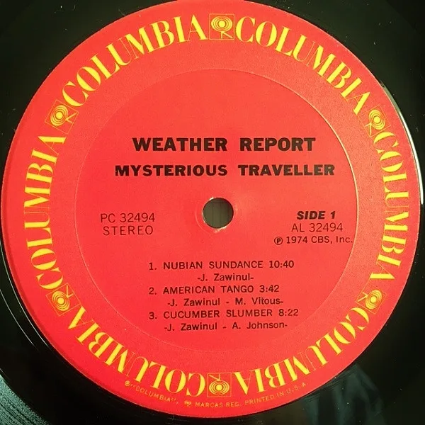 Album cover for Mysterious Traveller by Weather Report