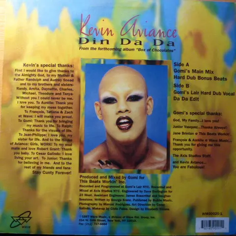 Album cover for Din Da Da by Kevin Aviance