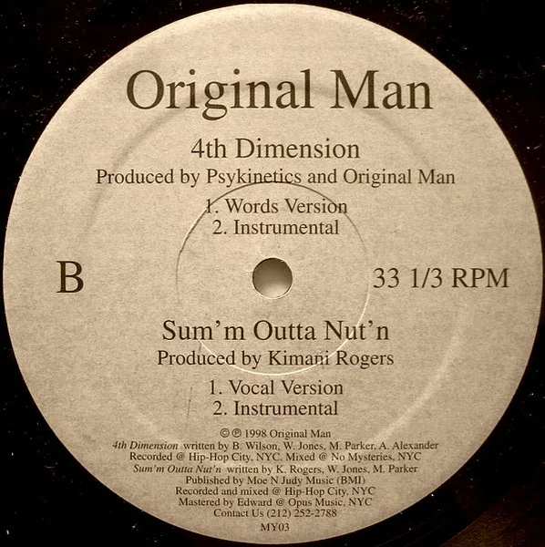 Album cover for Spiritual / 4th Dimension / Sum'm Outta Nut'n by Original Man (2)