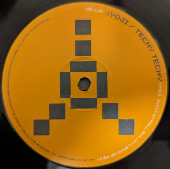 Yoji Biomehanika - Techy Techy, Electronic, Hard Trance, Techno, 2008 - Hellhouse Recordings, UK, Vinyl 1x 12", 45 RPM