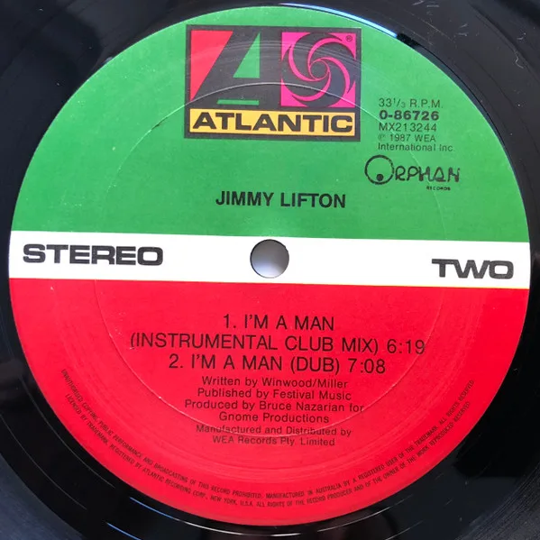 Album cover for I'm A Man by Jimmy Lifton